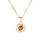 Gepersonaliseerde dubbele cirkel ketting met foto