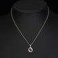 Gepersonaliseerde dubbele cirkel ketting met foto