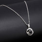 Gepersonaliseerde dubbele cirkel ketting met foto