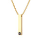 Gepersonaliseerde staaf ketting met foto
