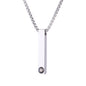 Gepersonaliseerde staaf ketting met foto